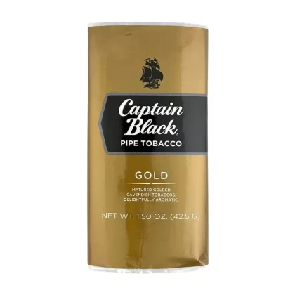 Captain Black Gold Pipe Tobacco - Product#Gold~Packaging#7oz Tin>1.5oz x 5 Pouches>1.5oz Pouch
