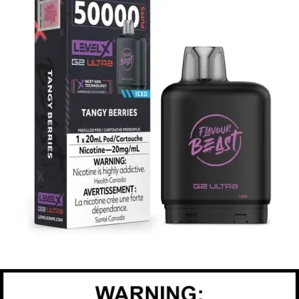 Tangy Berries Iced Flavour Beast Level X Ultra Pods