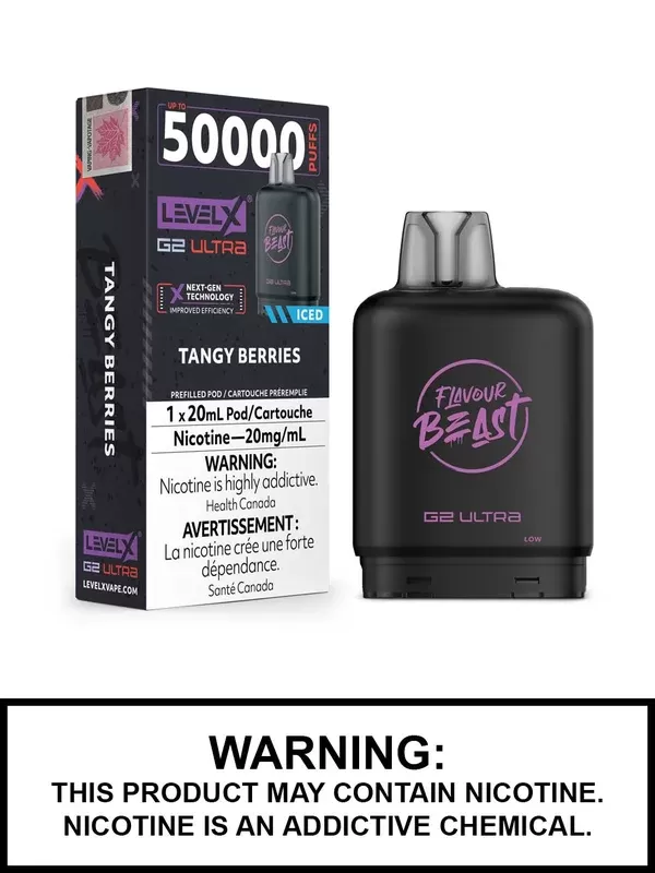 Tangy Berries Iced Flavour Beast Level X Ultra Pods