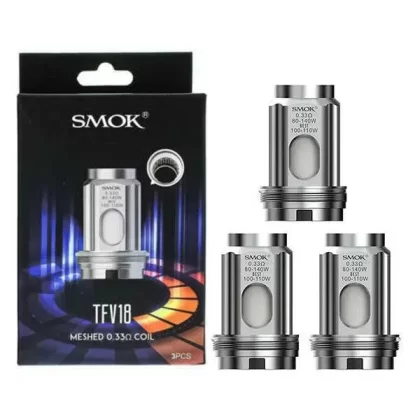 Smok TFV18 Coils - Resistance#0.15 Mesh>0.33 Dual Mesh