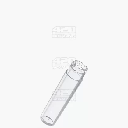 POLLEN GEAR | Five10 Child Resistant Push Down & Turn Wide Short Universal Plastic Caps for Vape Tube | 120mm – Clear – 700 Count