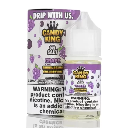 Grape Bubblegum Collection – Candy King on Salt – 30mL