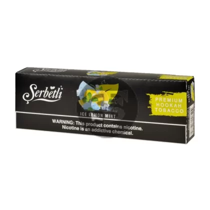 Serbetli Premium Hookah Tobacco 10 packs of 50g Ice Lemon Mint - Vape Store