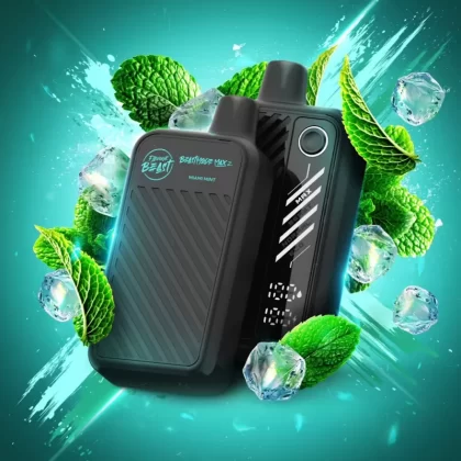 Flavour Beast - Beast Mode Max 2 (50K Puffs) Disposable - Miami Mint Iced, Gushin Cherry