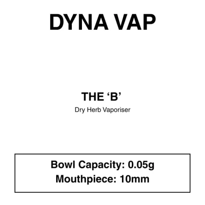 DynaVap – The “B” Dry Herb Vaporiser - Vapeys Co Nz
