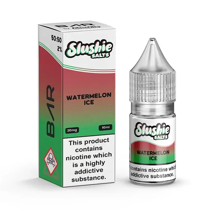 Watermelon Ice Nic Salt E-Liquid by Slushie Salts BAR