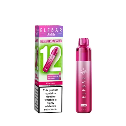 Elf Bar Plus 12 Prefilled Pod Vape Kits - Pink Lemonade