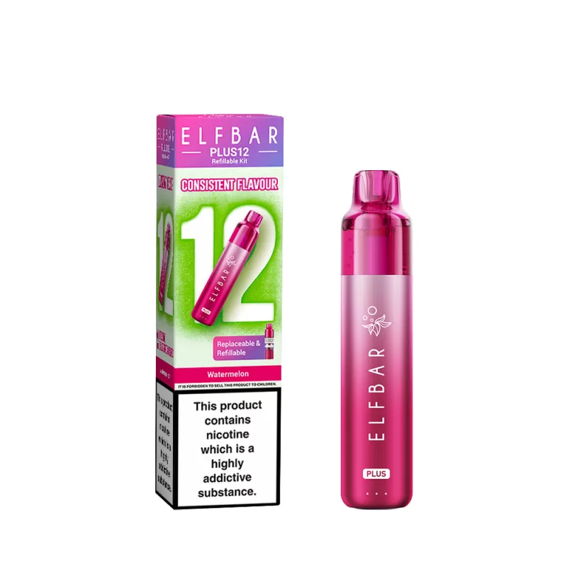 Elf Bar Plus 12 Prefilled Pod Vape Kits - Pink Lemonade