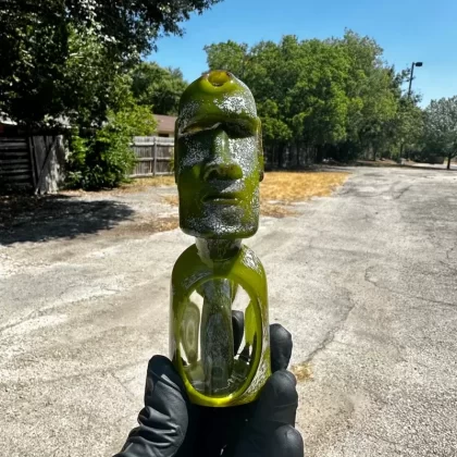Catalyst Glass – Moai Rig Timber Green - Vape Store