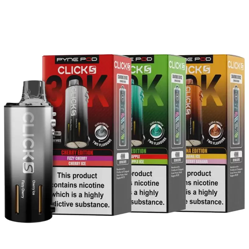 Pyne Pod Click S 30K Prefilled Pods - Apple Edition, Banana Edition