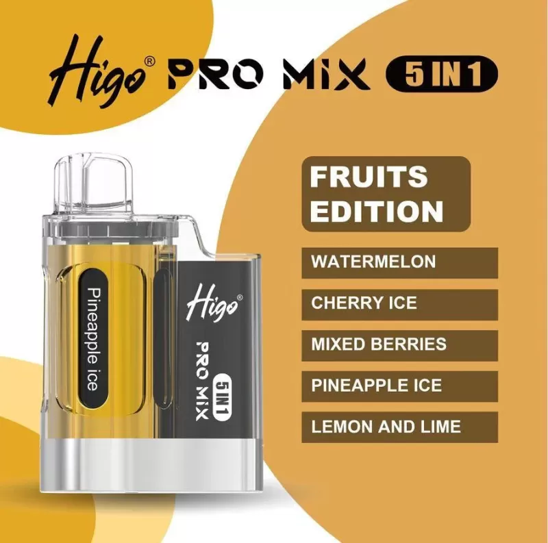 Higo Pro Mix 5 in 1 Disposable Vape Kit - Image 3