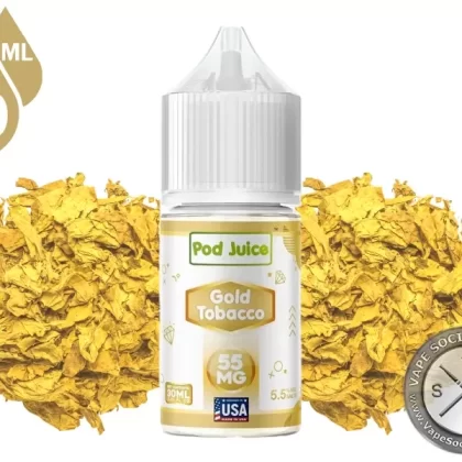 Gold Tobacco Pod Juice Salt 30ml - Vape Product, Vape Product