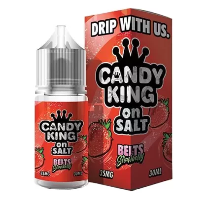 Belts Strawberry by Candy King On Salt 30ml - Vape Product, Vape Product