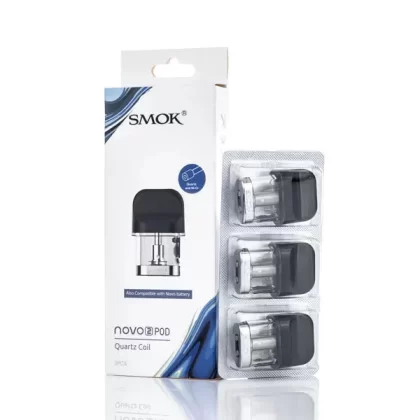 SMOK Novo 2 Replacement Pods - Pack of 3 - Mesh 0.9ohm (Clear)
