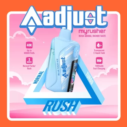 adjust myrusher 40K Puff Disposable Device - 40,000 Puffs - Georgia Peach