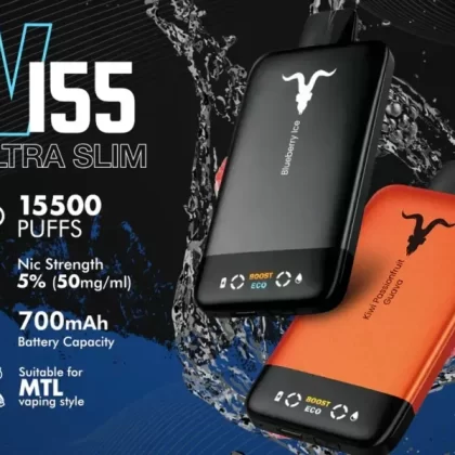 IGNITE V155 Ultra Slim 15,500 Puffs Disposable Vape – 5% Nicotine