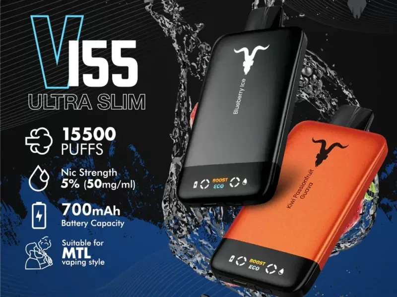 IGNITE V155 Ultra Slim 15,500 Puffs Disposable Vape – 5% Nicotine