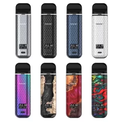 SMOK Novo X 25W VW Pod Kit 800mAh - Color#7-Color Cobra>7-Color Resin>Black Cobra>Black Stabilizing Wood>Blue Cobra>Red Stabilizing Wood>White Cobra>Silver Cobra