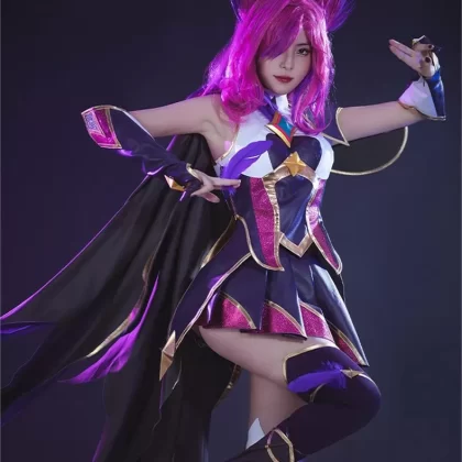Star Guardian Rebel Feather Dancer Xayah Cosplay Costume - Magical Girl Duo Outfit