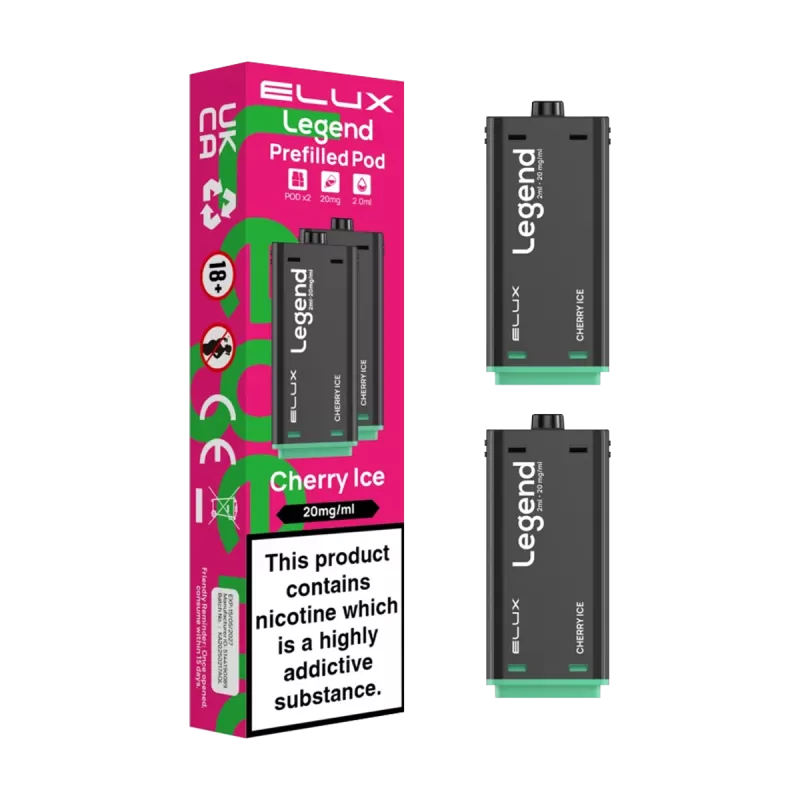 Cherry Ice Elux Legend 1500 Pods - Ecigwizard