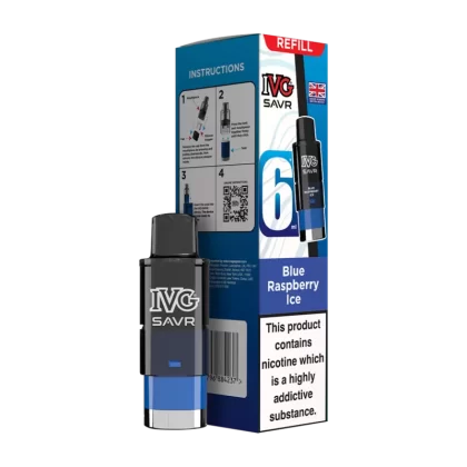 Blue Raspberry Ice IVG SAVR Refill Pack - Vapeshop Co
