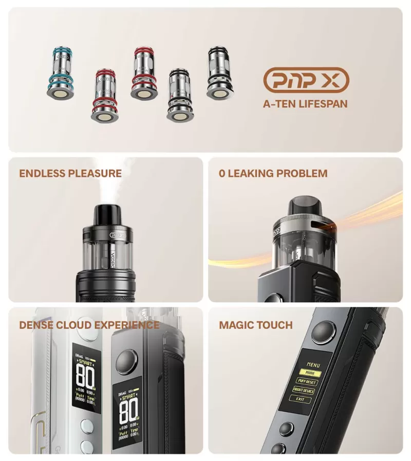 VOOPOO DRAG X2 80W POD KIT - Glow Pink - Image 2
