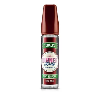 MINT TOBACCO E LIQUID BY DINNER LADY – TOBACCO 50ML 70VG