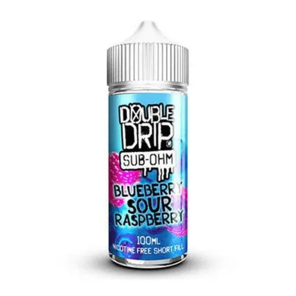 Double Drip Sub Ohm Blueberry Sour Raspberry 100ML Shortfill