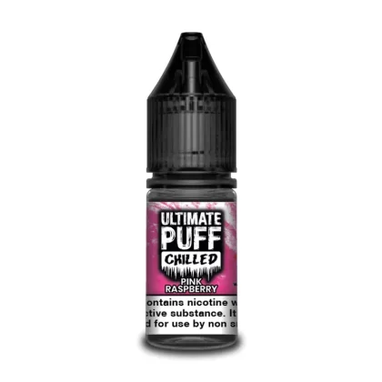 Ultimate Puff Chilled Pink Raspberry 10ml Vape Juice - 10 Pack - Strength