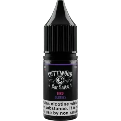 Cuttwood Bar Salts 10ml Nic Salts - Flavour#Bird Berries / 10mg>Bird Berries / 20mg>Blue Razz Ice / 10mg>Blue Razz Ice / 20mg>Blueberry Peach Raspberry / 10mg>Blueberry Peach Raspberry / 20m