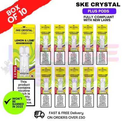 Lemon Lime SKE Crystal Plus Prefilled Pod Box Of 10