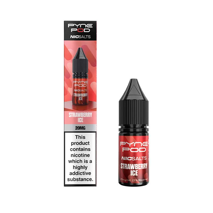 Strawberry Ice Nic Salt E-Liquid by Pyne Pod - 20 mg - High Strength