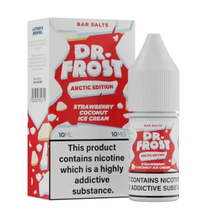 Dr Frost Arctic Edition Strawberry Coconut Ice Cream Nic Salt E-Liquid - 10 Pack - 10mg
