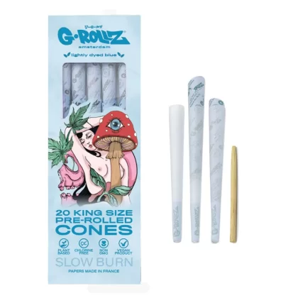 G-Rollz Collector 'Naked Shroom' Blue - 20 KS Cones
