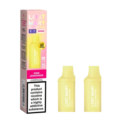 Pink Lemonade Lost Mary BM600 Pods - 20mg - Vape Product