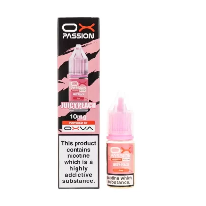 Juicy Peach Nic Salt E-Liquid by Oxva Ox Passion - 20mg