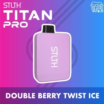 STLTH TITAN PRO Disposable Vape – Double Berry Twist Ice