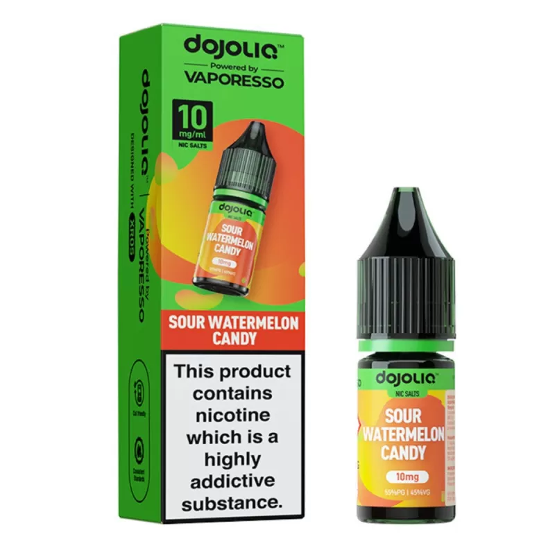 Sour Watermelon Candy Nic Salt E-Liquid by Dojoliq (10ml) - 20mg