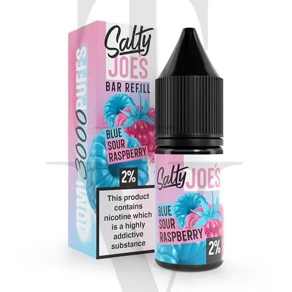 SALTY JOE’S BLUE SOUR RASPBERRY NIC SALT E-LIQUID