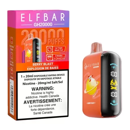 Elf Bar GH20K Disposable Vape Device – Berry Blast 20ml - Nicotine Strength#20mg/ml