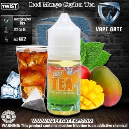 Iced Mango Ceylon Tea 30ml Salt by Twist Tea PGVG - 20 mg / 30 ml