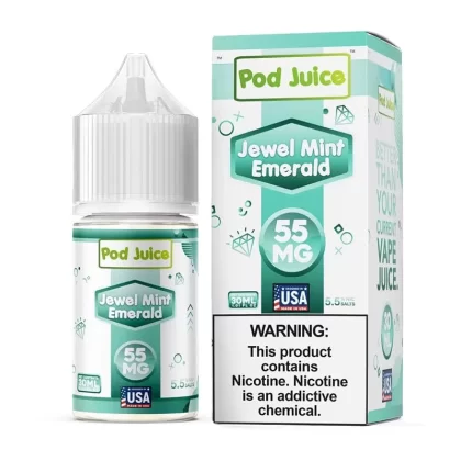 Pod Juice Jewel Mint Emerald TFN Salt Vape Juice 30ml - Vape Product, Vape Product