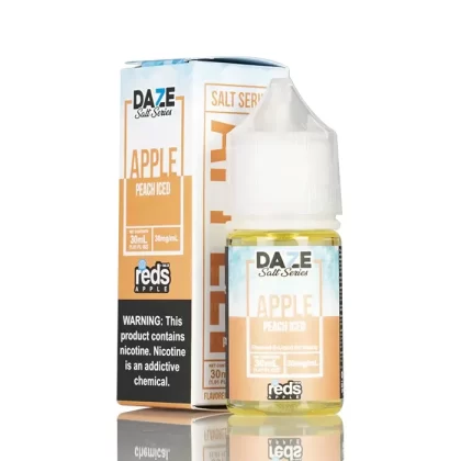 ICED PEACH – Red’s Apple E-Juice – 7 DAZE SALT – 30mL - Ecigpremium