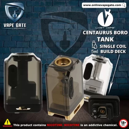 Lost Vape Centaurus Boro Tank - Silver White, Gold Brown