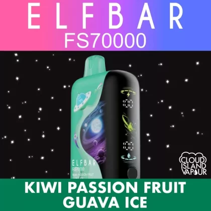 ELF BAR FS70K Disposable Vape – Kiwi Passion Fruit Guava Ice