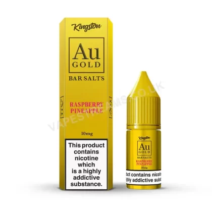 Kingston Au Gold Raspberry Pineapple Nic Salt E-Liquid - Vapestreams Co