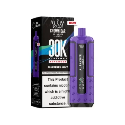 Al Fakher 30K Hypermax Prefilled Pod Kit Blueberry Mint - Strength#20mg