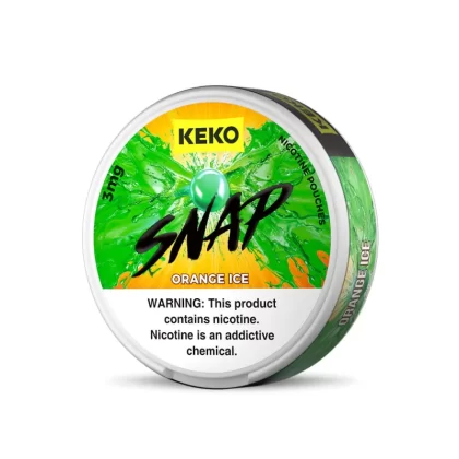 KEKO "SNAP" - Orange Ice - Nicotine Pouch (15 Count) - 5-Pack / 3MG