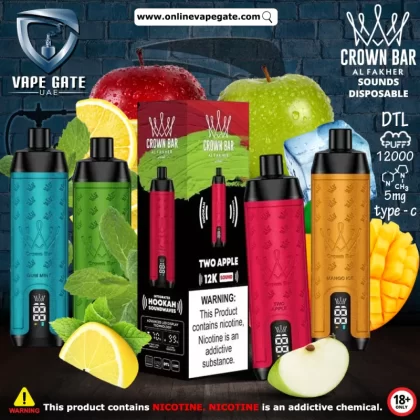 Al Fakher - Crown Bar Sounds Disposable Vape (12,000 Puffs) - Cherry Fiesta / 5 mg