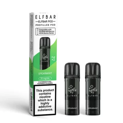 Elf Bar 600 Prefilled Pod Spearmint - 20mg